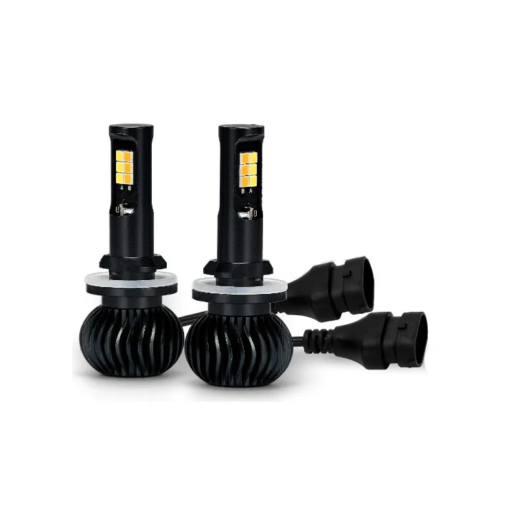 

2PCS DC12V H27 880 881 Super bright LED Car Fog Lights 6000K Daytime Running Lights Automobile All In One Headlight Ice blue
