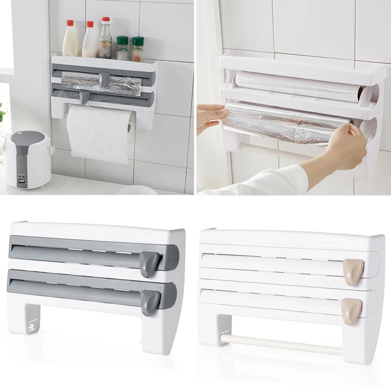 Держатель для рулона алюминиевой фольги настенный держатель бумажных полотенец