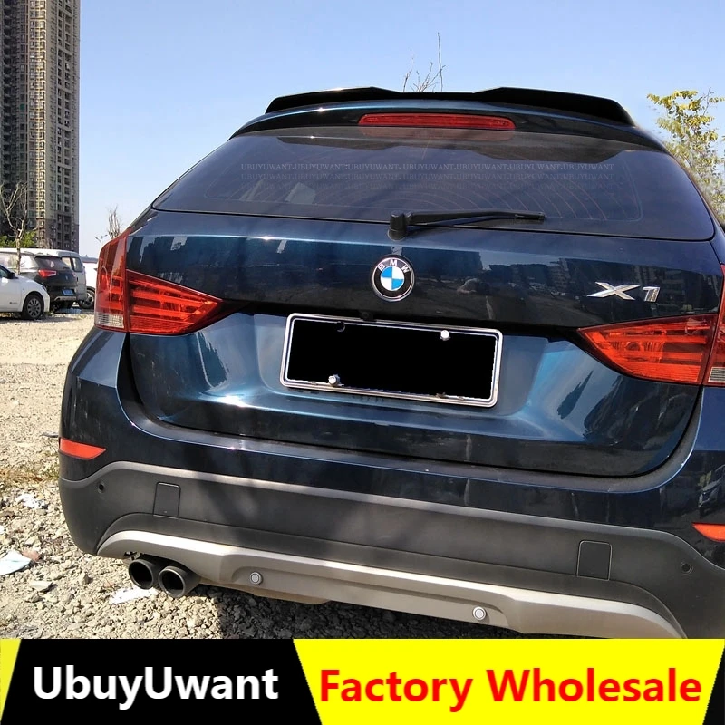 

Задний спойлер на крышу для BMW X1 E84 2010-2015 хэтчбек АБС-пластик глянцевый черный/углеродное волокно цвет автомобиля украшение в виде хвостовог...