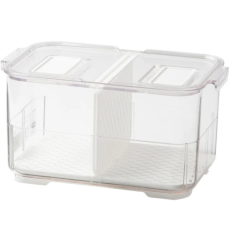 

New Refrigerator Food Storage Containers with Lids Kitchen Storage Seal Tank Plastic Separate Vegetable Fruit Fresh Box Big Ml