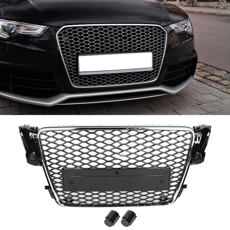 Для RS5 стильная сетка для переднего бампера для Audi A5/S5 B8 2008 2009 2010 2011 2012