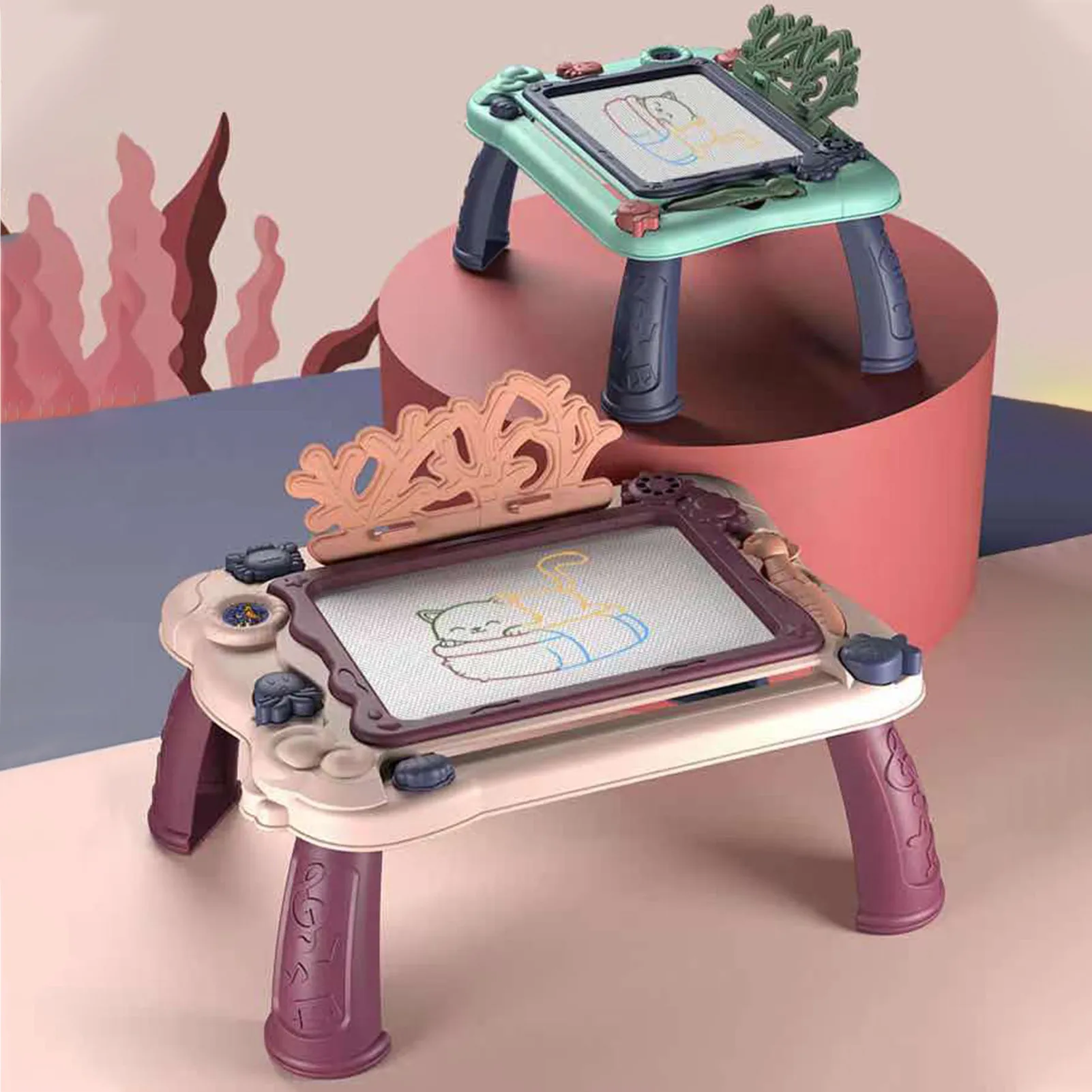 

Magnetic Drawing Board Children Color Painting Toys Writing Kid Erasable Graffiti Board Toddler Plastic Writing Preschool Tool