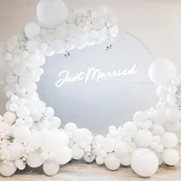 mmtx 115pcs pure white balloon garland arch kit wedding decorations balloons for girl bridal shower anniversary party supplies
