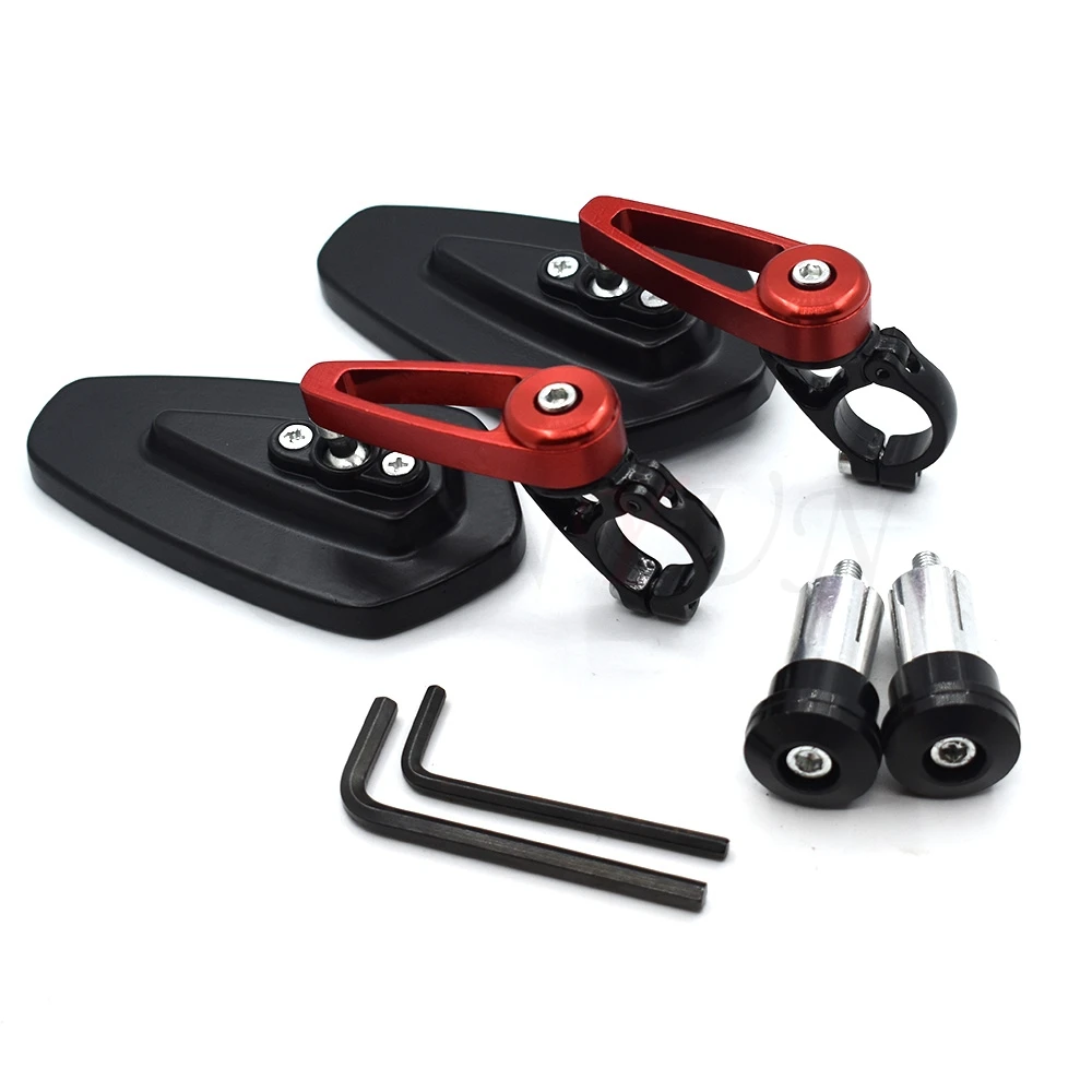 

Universal motorcycle aluminum alloy 7/8" 22mm rod end side rearview mirror For YAMAHA YZFR1 YZF-R6 YZF-R25 YZF-R3 YZF750 YZF600R