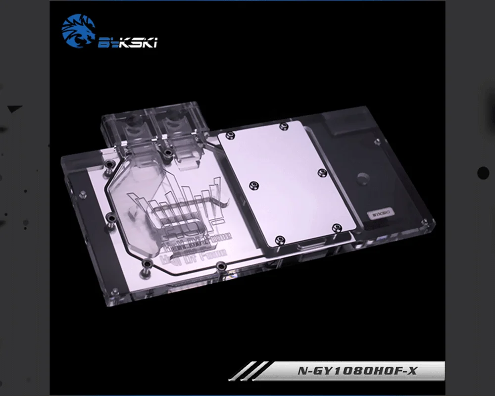 Bykski N-GY1080HOF-X, полное покрытие видеокарты водяного охлаждения блок RGB/RBW для Galaxy GTX1080/1070 HOF, GainWard GTX1080/1070