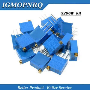 15 значений * 1 шт., 15 шт., 3296 ом-2 МОМ, 100 Вт, комплект потенциометра 50, 200, 500 Ом, 1k, 2k, 5k, 10k, 20k, 50k, 100k, 200k, 500k, 1M, 2M, новинка