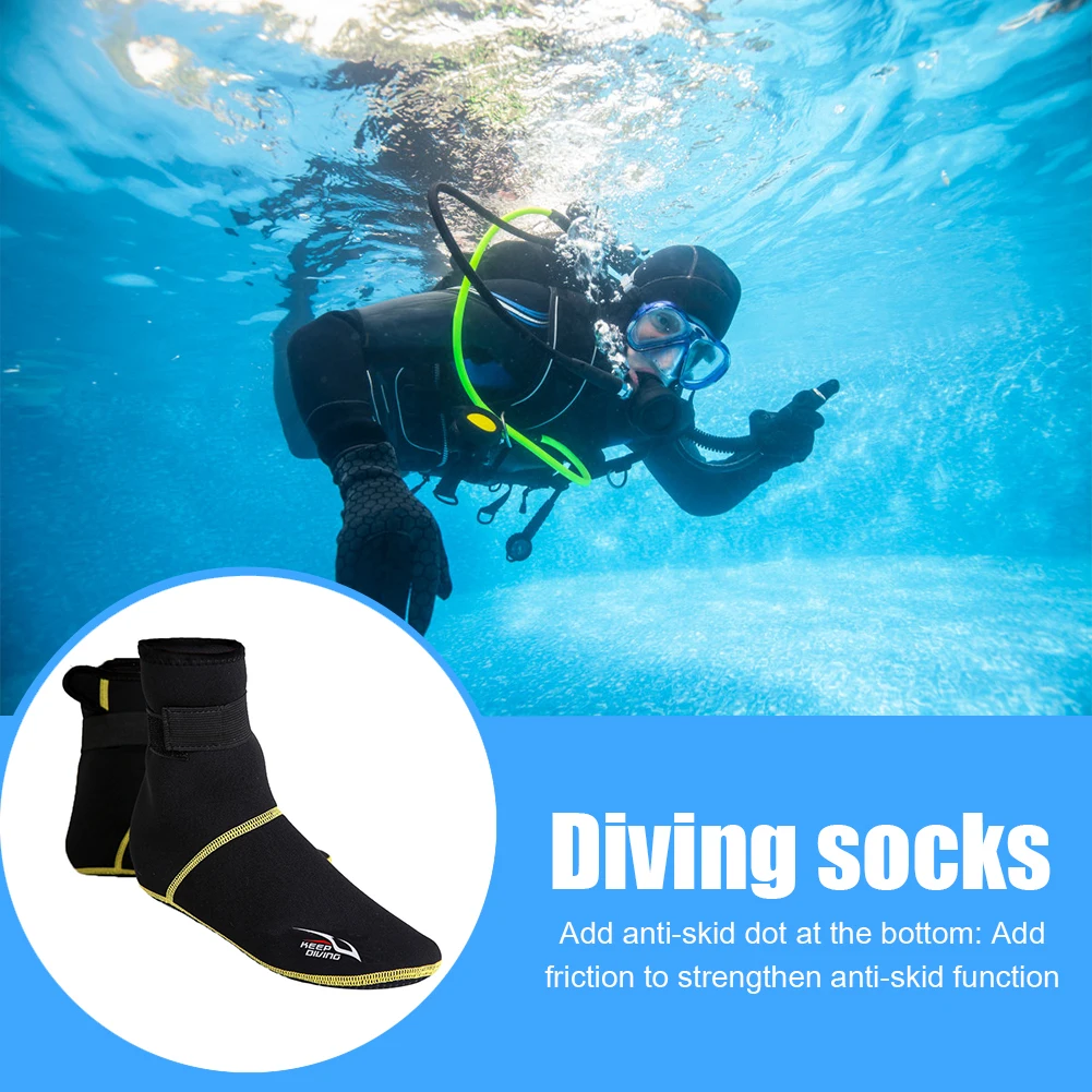 

Outdoor Diving Winter Swimming Socks 3mm Thermal Floor Socks Beach Snorkeling Gear Pool Accessories