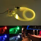 10W мерцание RGBW светодиодный волоконно-оптический Звездный потолочный светильник кабель комплект 170 шт разного размера * 2м стикер + 28 Ключи дистанционного управления светодиодный автомобиль дома звездное небо