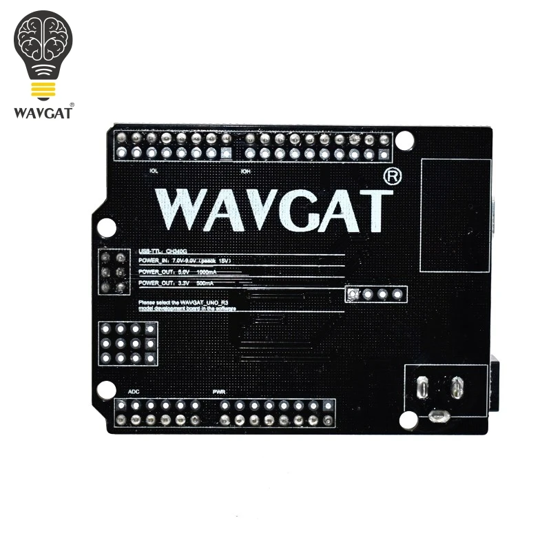 WAVGAT для Arduino UNO R3 макетная плата высокое качество CH340G ATMEGA328P 16 МГц AU|Интегральные