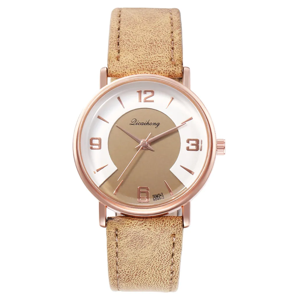 Модные повседневные женские часы с изображением локомотивных циферблатов