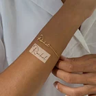 Женский браслет из нержавеющей стали с именем рукописного письма