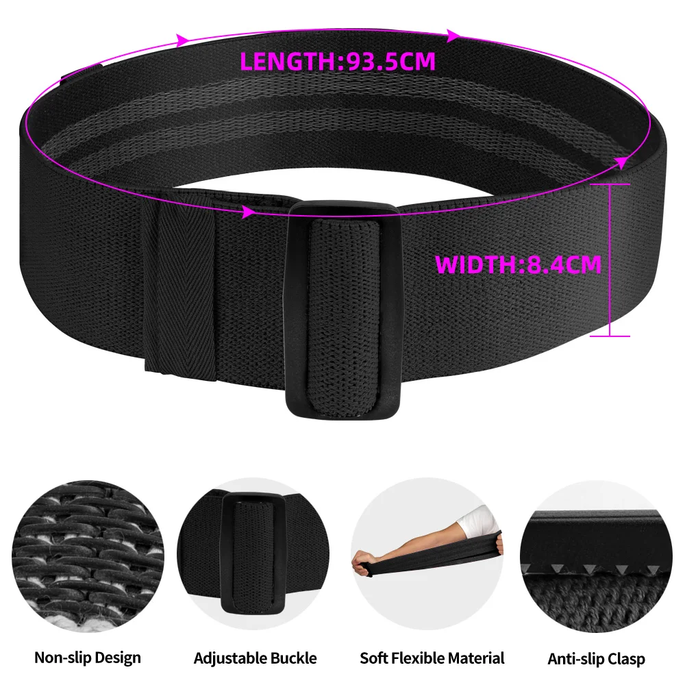 COPOZZ Adjustable Hip Loop Resistance Bands for Legs and Butt Anti Slip Roll Up Workout Elastic Booty Fitness Equipment | Спорт и