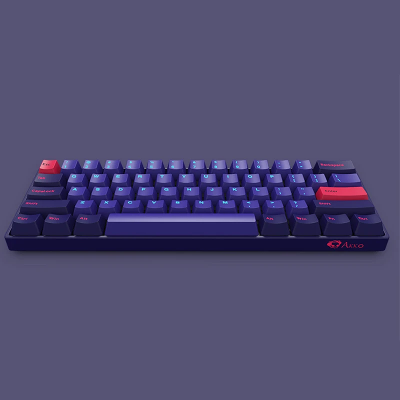 Original AKKO 3061-REON RGB Bluetooth Mechanical Gaming Wireless Keyboard 61 Keys PBT Computer Gamer Type-C  GATERON Switch