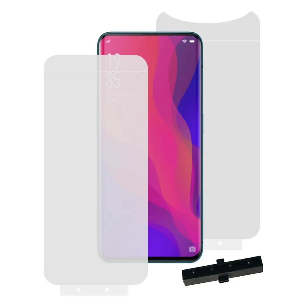 2 шт. 3D полный Экран гидрогель пленка для OPPO Find X Realme K3 спереди и длинное сзади