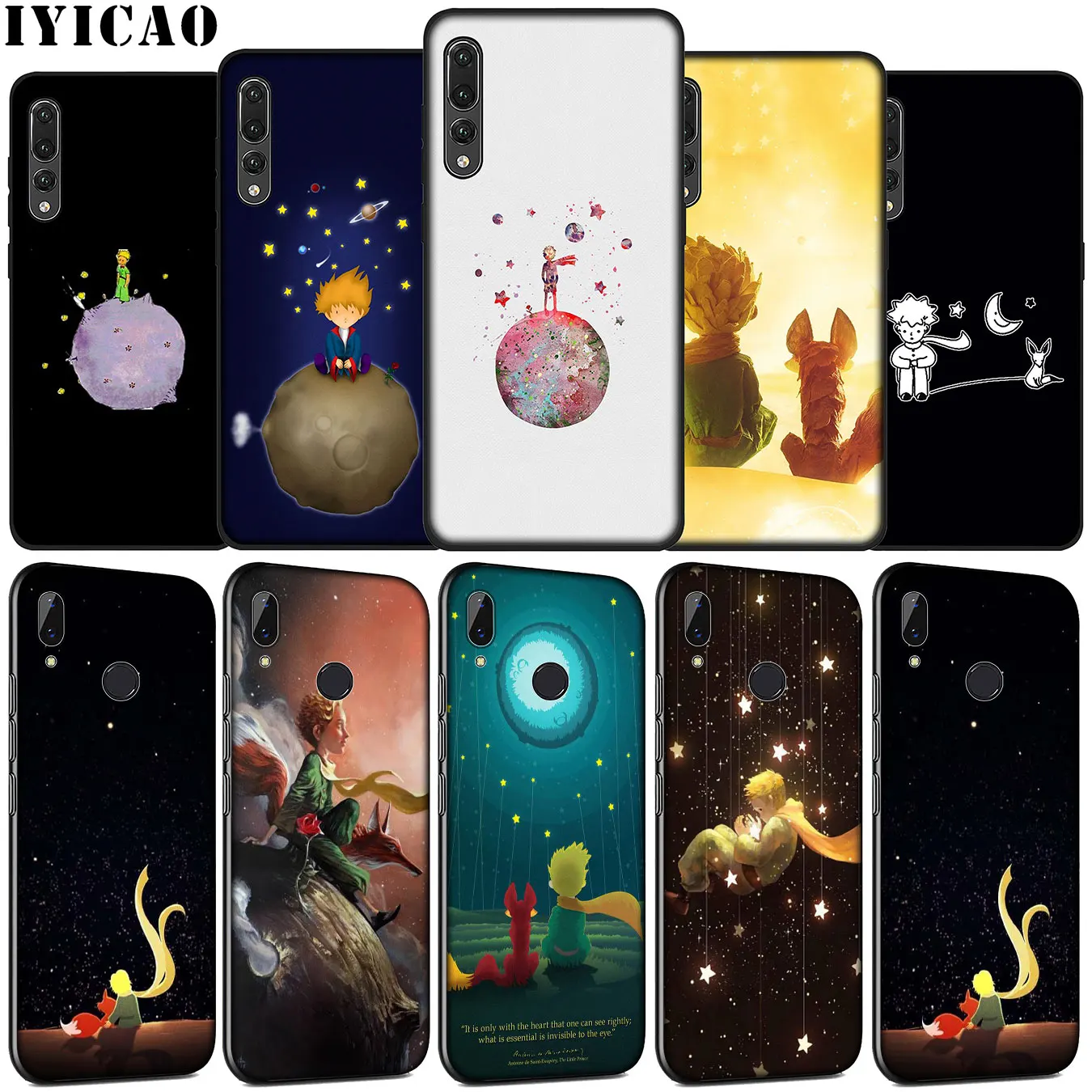 Классный Мягкий силиконовый чехол IYICAO The Little Prince для телефона Huawei P30 P20 Pro P10 P9 Lite Mini
