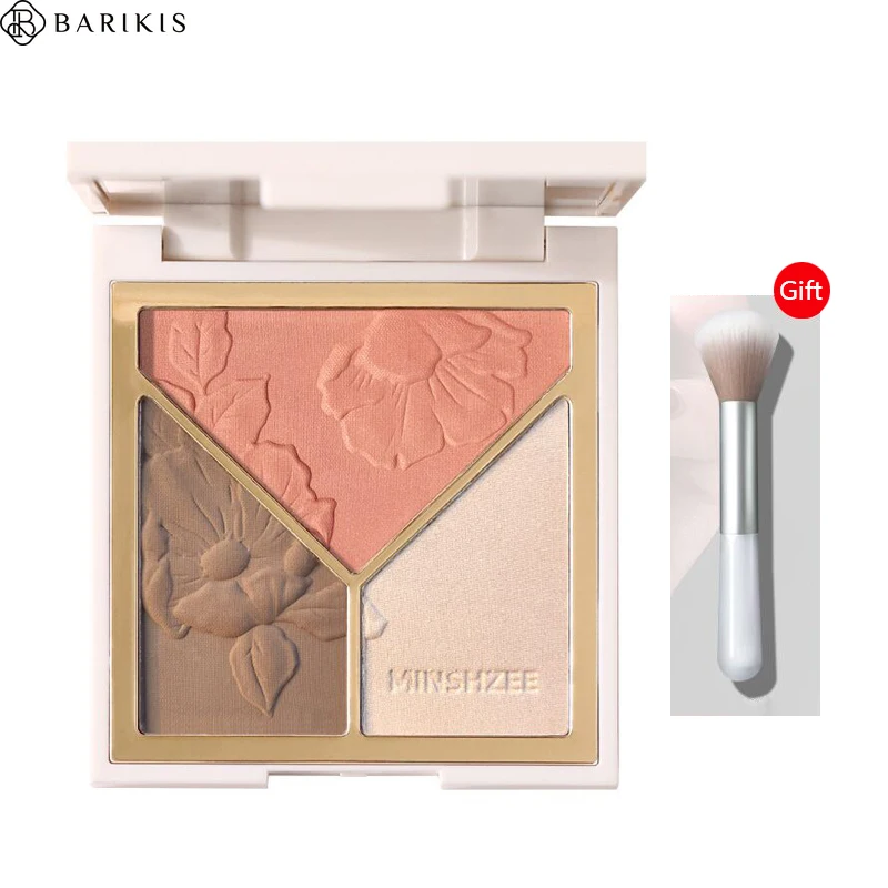 3 In 1 Bronzer Highlighter Powder Glitter Blush Palette Face Blush Highlight Brush Cosmetics Makeup Set Glow Cheek Powder
3 In 1 Bronzer Highlighter Powder Glitter Blush Palette Face Blush Highlight Brush Cosmetics Makeup Set Glow Cheek Powder