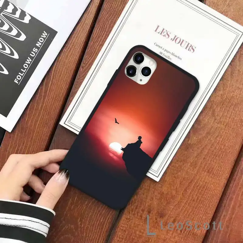 

dream positive energy Back view Sunset Phone Case for iPhone 11 12 pro XS MAX 8 7 6 6S Plus X 5S SE 2020 XR Soft silicone