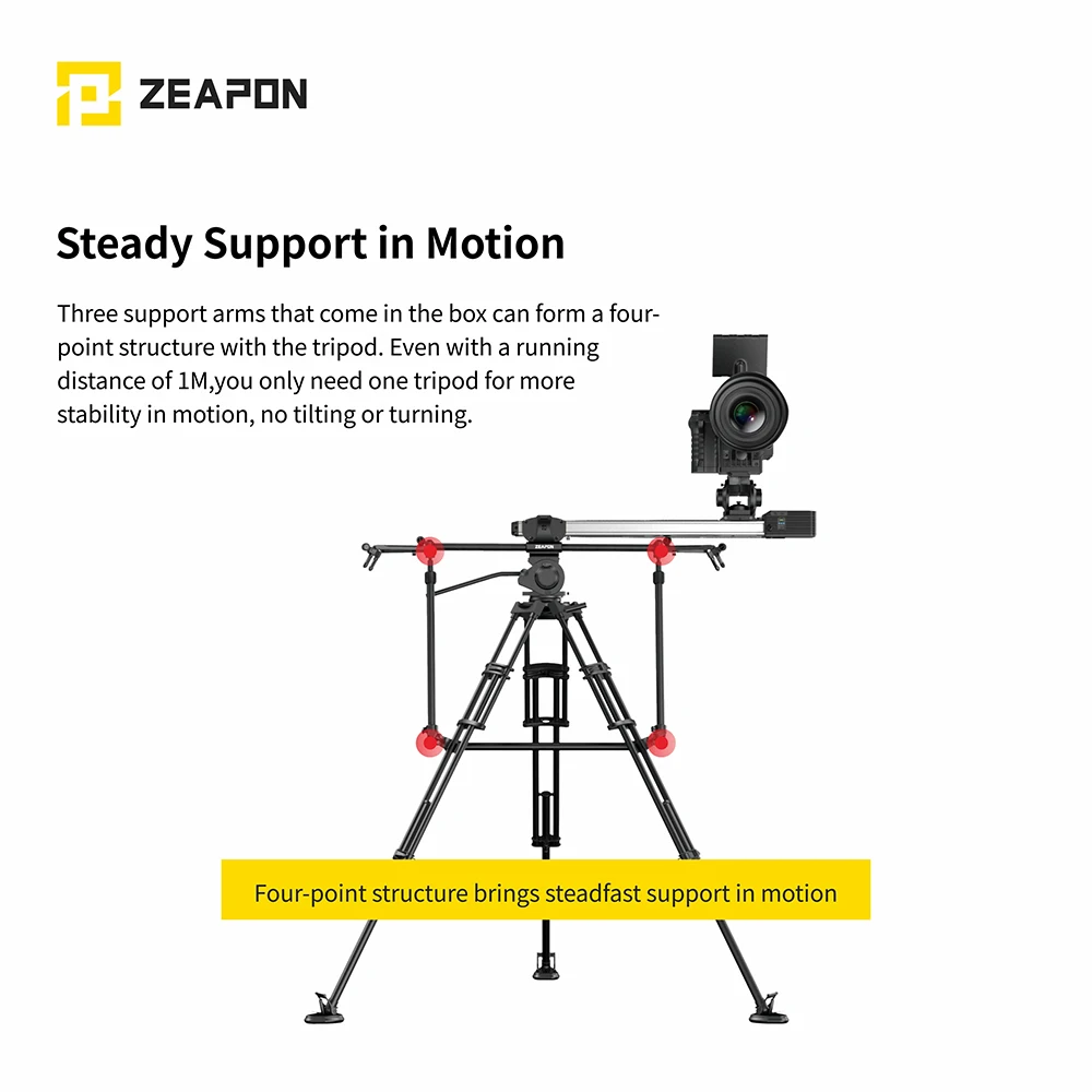 Слайдер Zeapon Micro 2 E600 E800 M600 M800 DSLR ультратихий моторизованный ползунок для камеры с