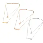 Ожерелье женское, 3 шт.лот, из нержавеющей стали