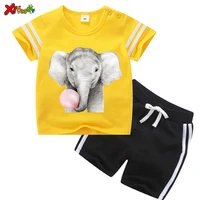 childrens clothes sets 2021 summer kids sets toddler boys clothing cartoon baby girls tees suits baby striped sports short suit
