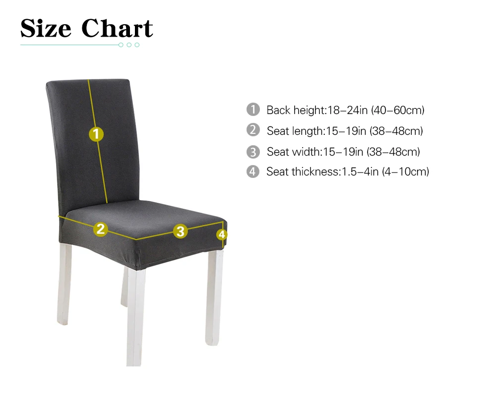 Чехол для стульев с принтом 6 шт. большие эластичные чехлы ресторанов банкетов