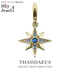 Счастливая Золотая подвеска с изображением королевских звезд, подвеска для браслета, ожерелье из стерлингового серебра 925 пробы, богемная Новая Модная бижутерия для женщин и мужчин, подарок