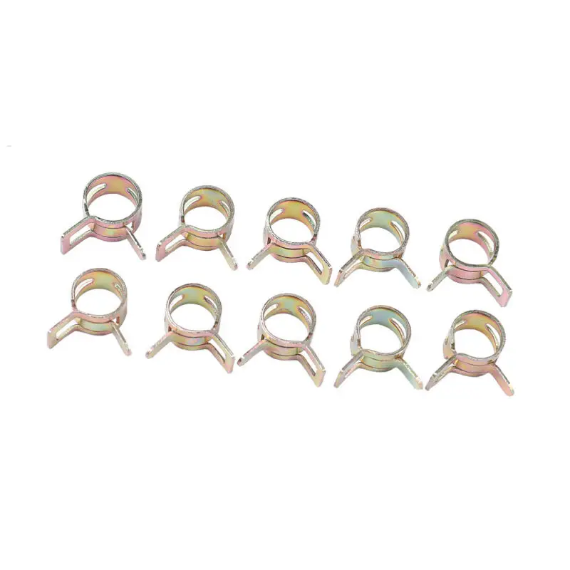 

72Pcs/Box Spring Clips Fuel Line Hose Water Pipe Tube Clamps 7/10/11/14/16/17mm 65Mn Spring Steel