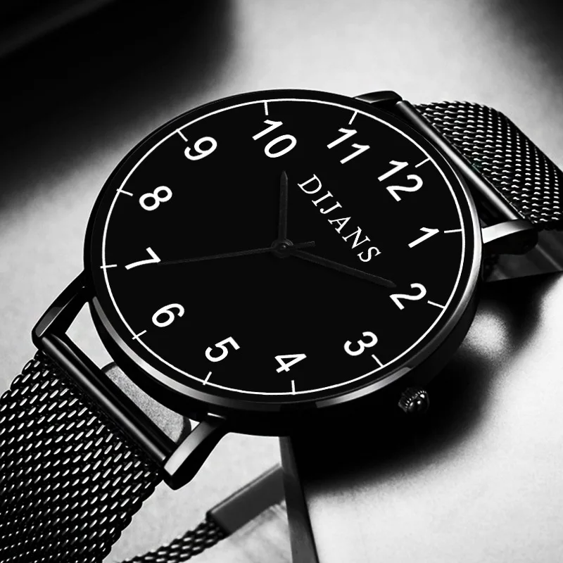 

Simple Business Watches Ultra Thin 2020 Mens Minimalist Stainless Steel Mesh Belt Analog Quartz Wrist Watch Relogio Masculino