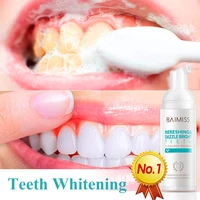 baimiss teeth whitening mousse toothpaste dental tools oral hygiene tooth white cleaning gel removes plaque stains bad breath