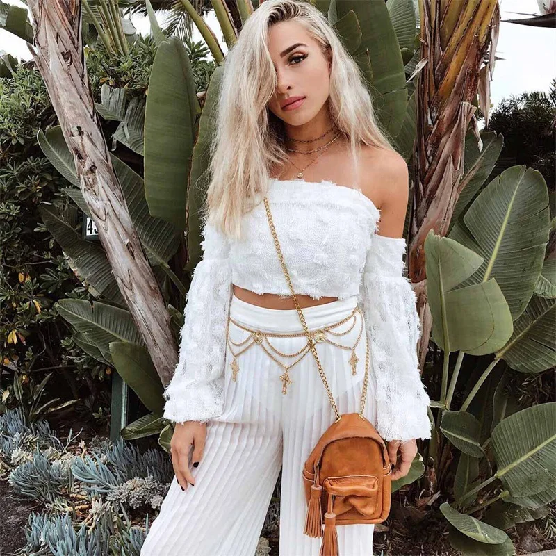 MONMOIRA осень с открытыми плечами сетчатый лоскутный укороченный топ Женская