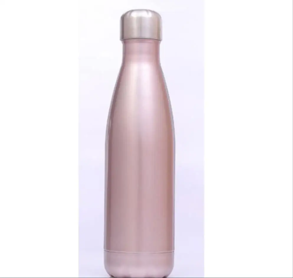 Rose Gold 500 мл вакуумная колба из нержавеющей стали, бутылка для воды, чашка с двойной изоляцией, термос - Цвет: Rose Gold