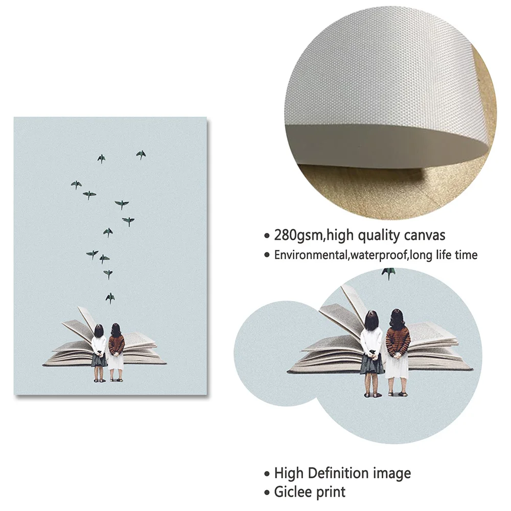 Абстрактный скандинавский постер Картина на холсте из бокалов с прыгающим вином