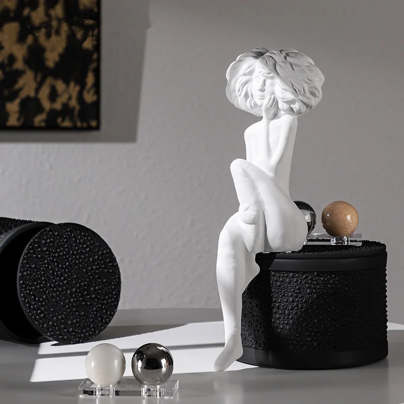 

Nordic Resin Body Art Coordinate Decoration Hotel Bedroom Study Home Decorat Ornaments