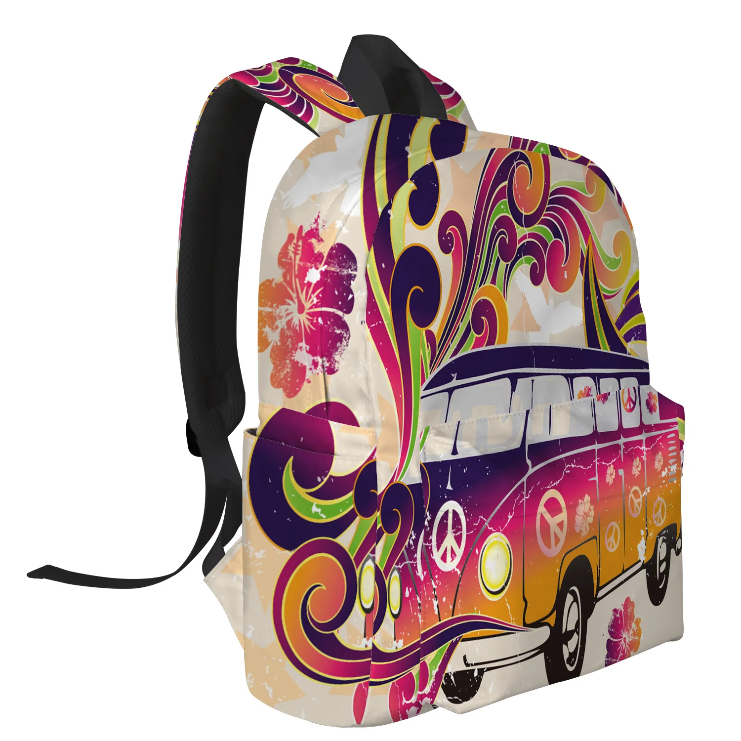 WHEREISART Цвет автобус рюкзаки для учеников начальной школы многоцелевой рюкзак