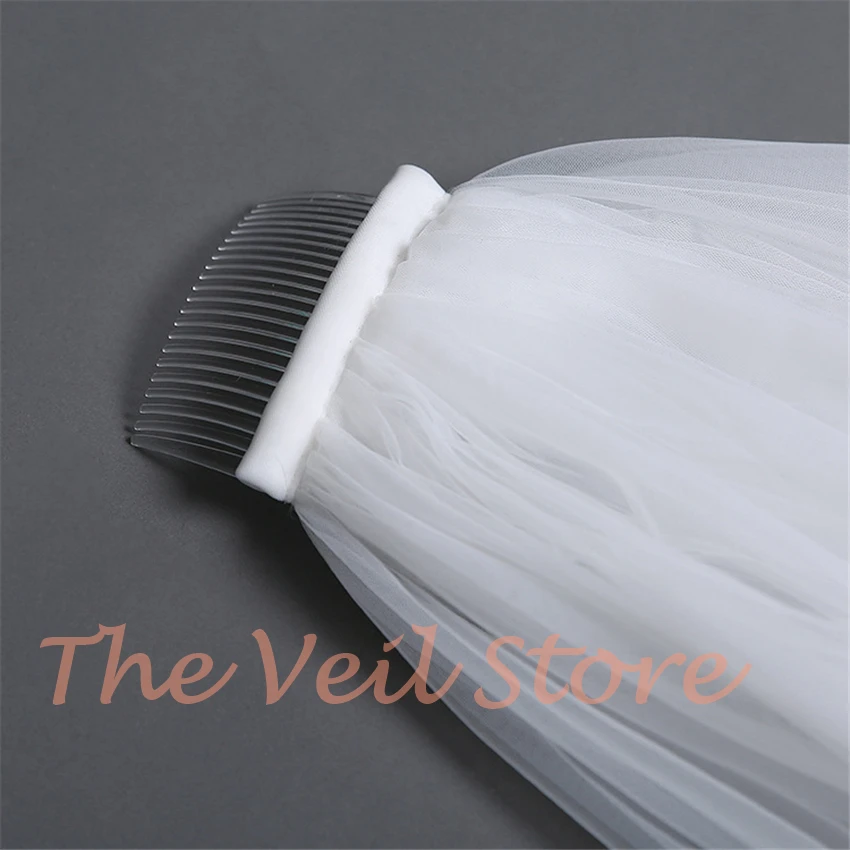 Соборные Длинные Аппликации отделка Свадебные фаты для невест Роскошные цвета