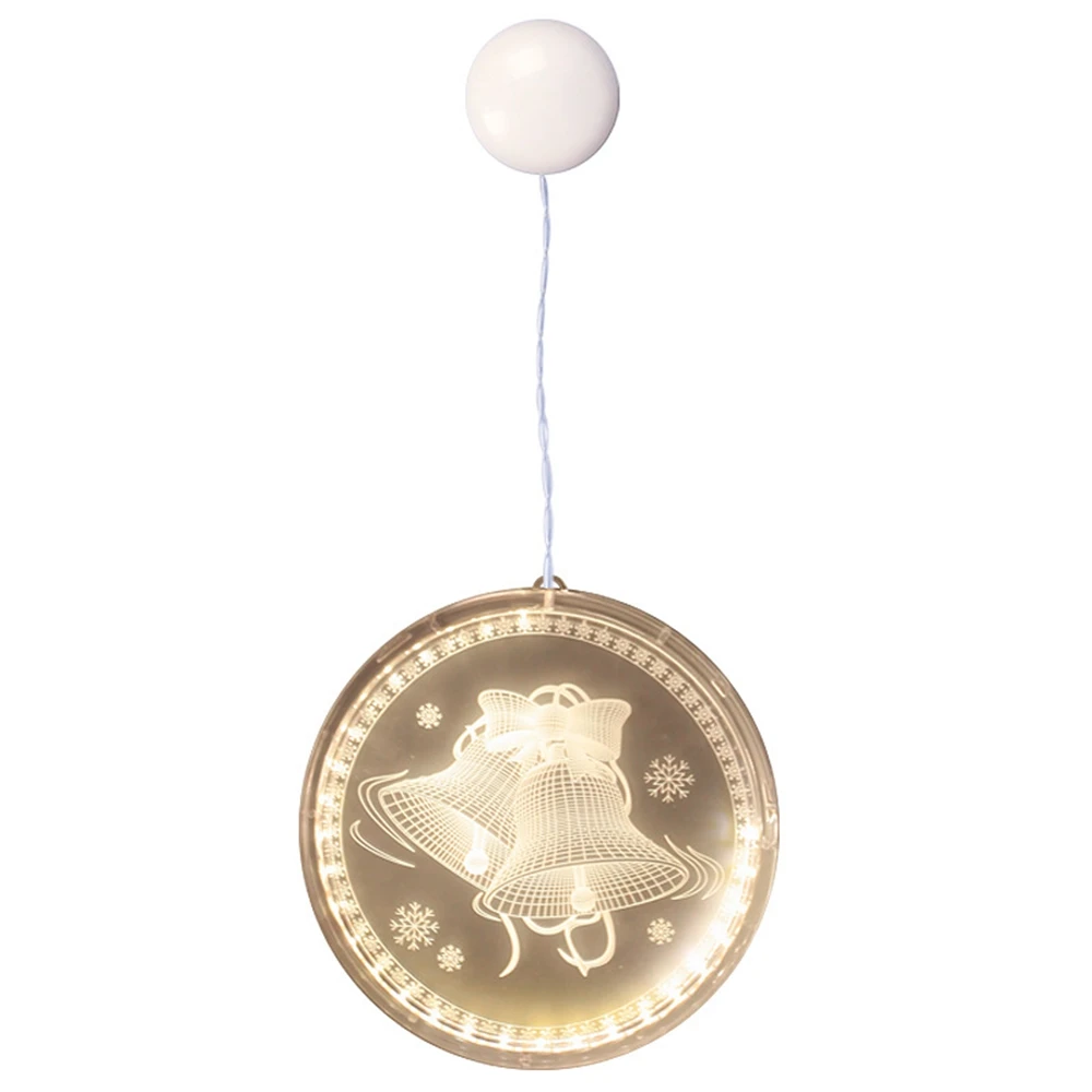 

Christmas Bell Pattern 3D Christmas Hanging Night Lamp Battery LED String Light Garland Home Christmas Tree Decoration Ornament