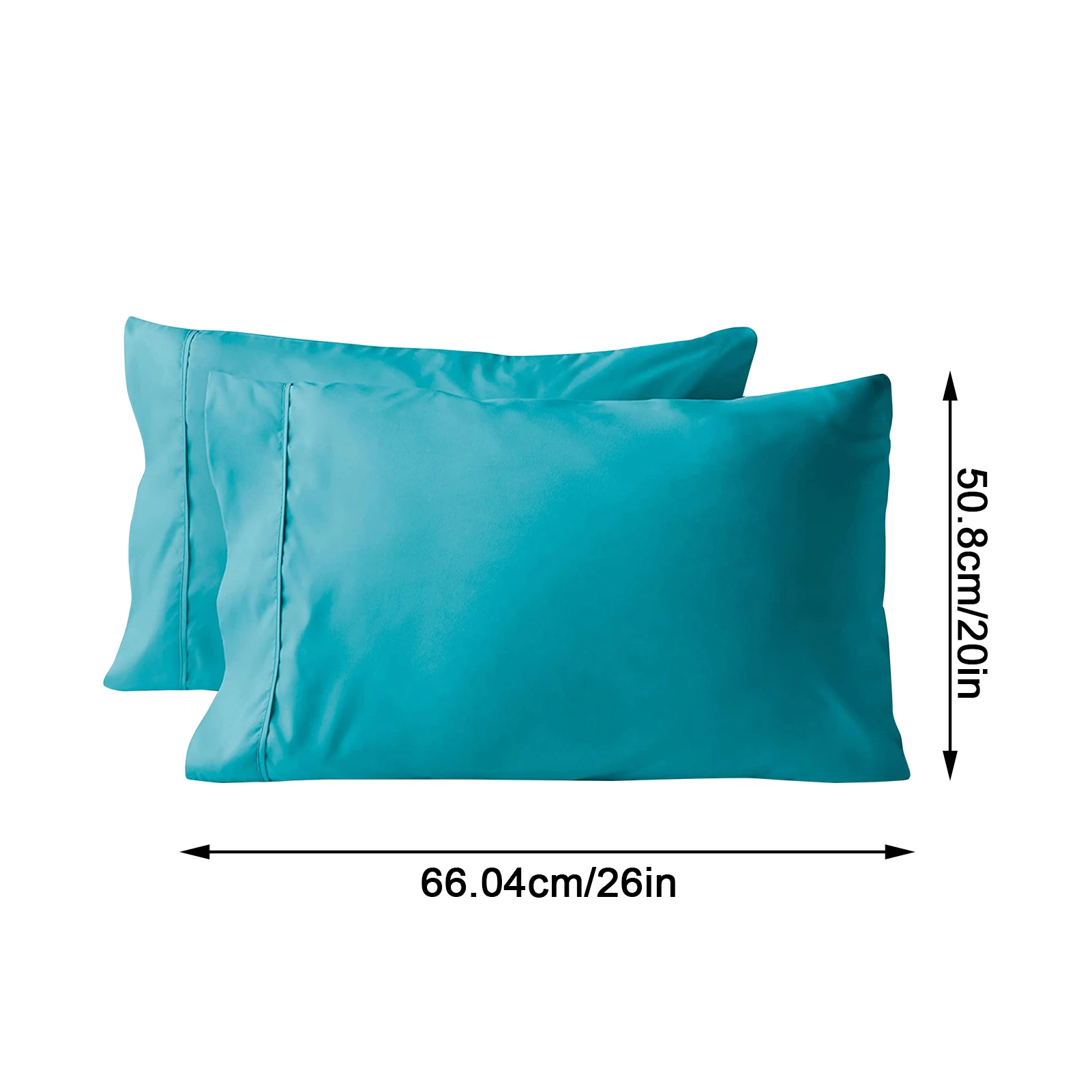 

Hot Sel Envelope Pillowcase Solid Pure Color Thick Cotton Polyester Bedding Pillows Case Ultra Soft Sleep Pillowcase