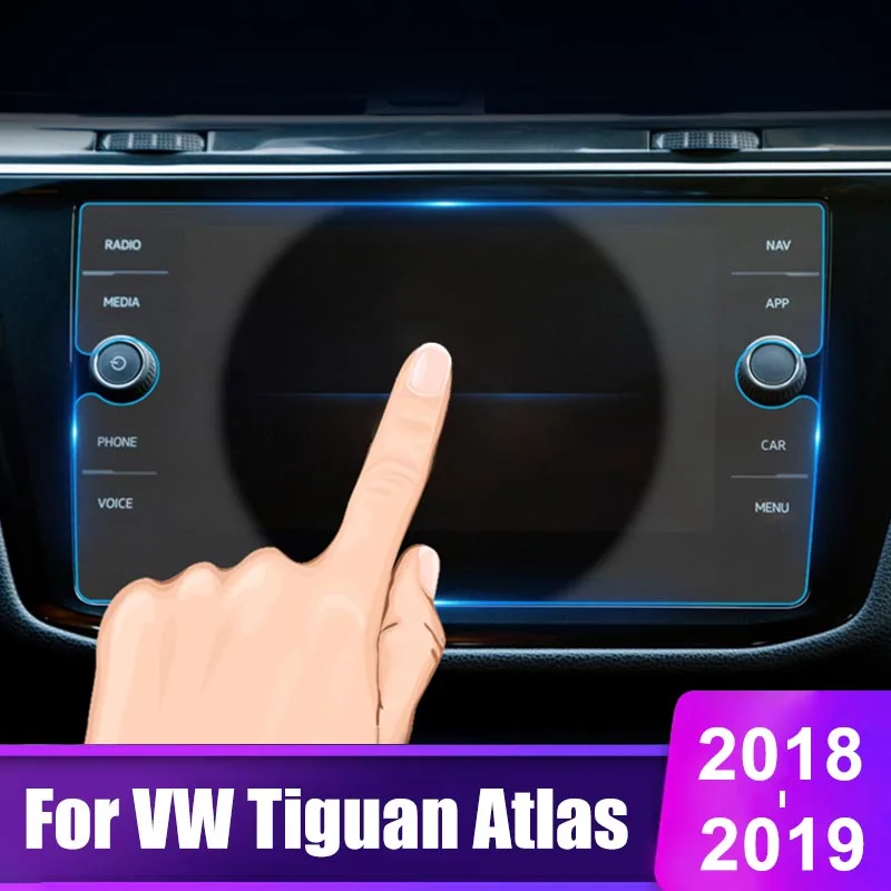 

8 inch Car Navigation Screen Instrument Panel Film For Volkswagen VW Tiguan 2 MK2 Atlas 2018 2019 2020 Golf R GTI Accessories