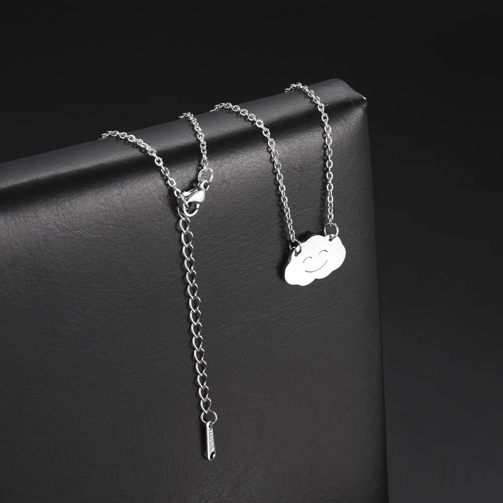 Цепочка с кулоном в виде облака из нержавеющей стали | Украшения и аксессуары