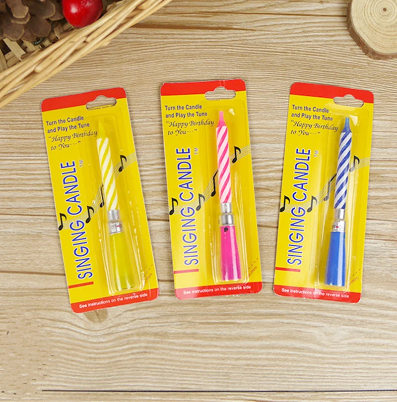 Горячая Распродажа 2 шт.! Высококачественная музыкальная Свеча для пения на день