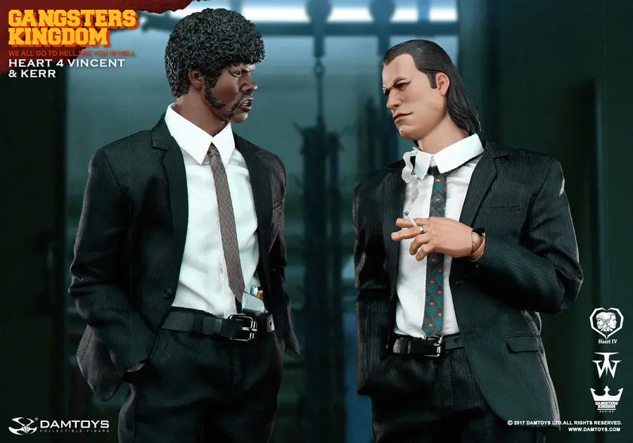2 куклы в комплекте DAMTOYS 1/6 Gangsters Kingdom Heart 4 фигурки Винсента и Керра GK015