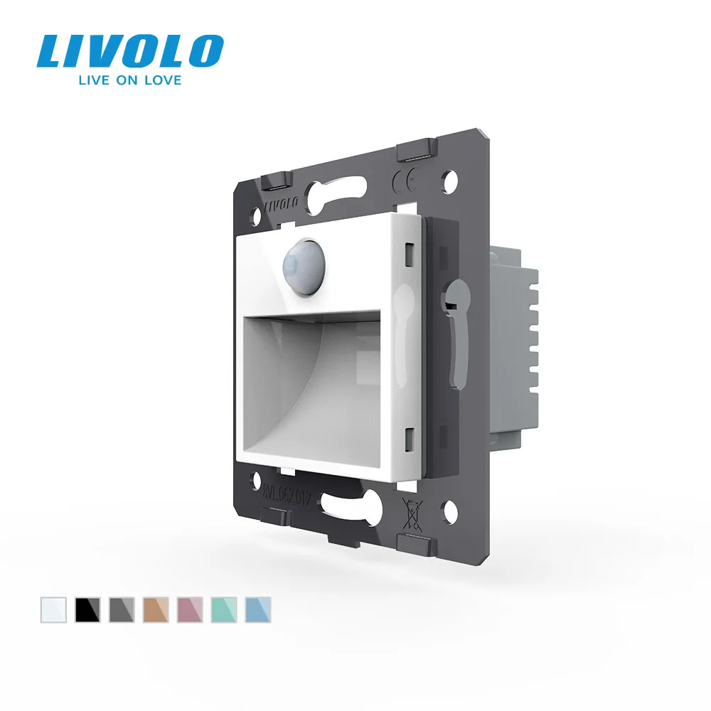 

Livolo EU Standard PIR footlight switch,intelligent sensor,recessed corner led warm stair lamp,4m boday 120 sensor range