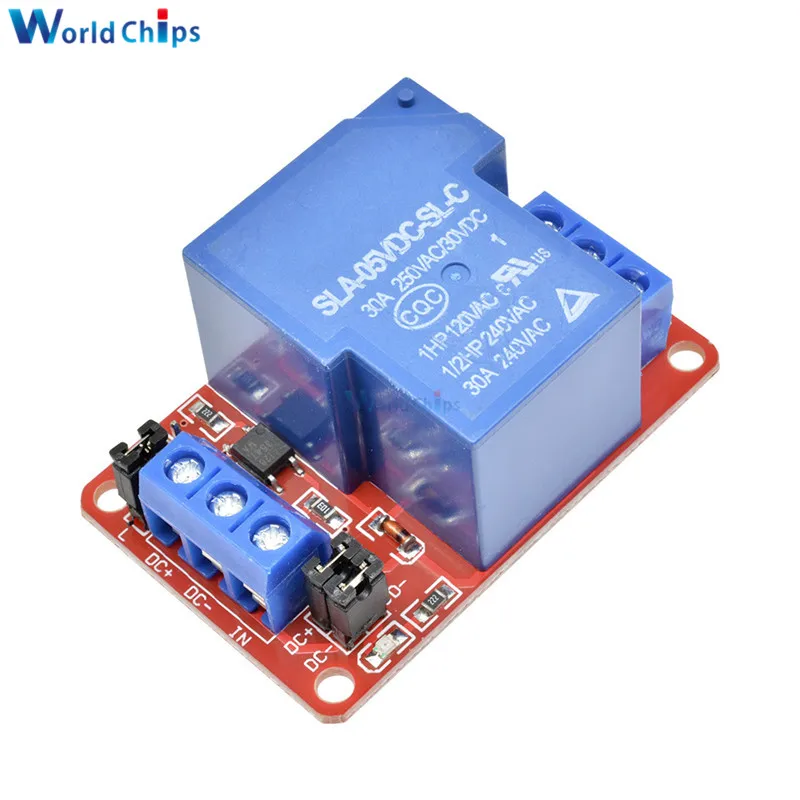 DC 5V 12V 24V 30A высокомощный 1 канальный релейный модуль с оптроном уровня Тригер для