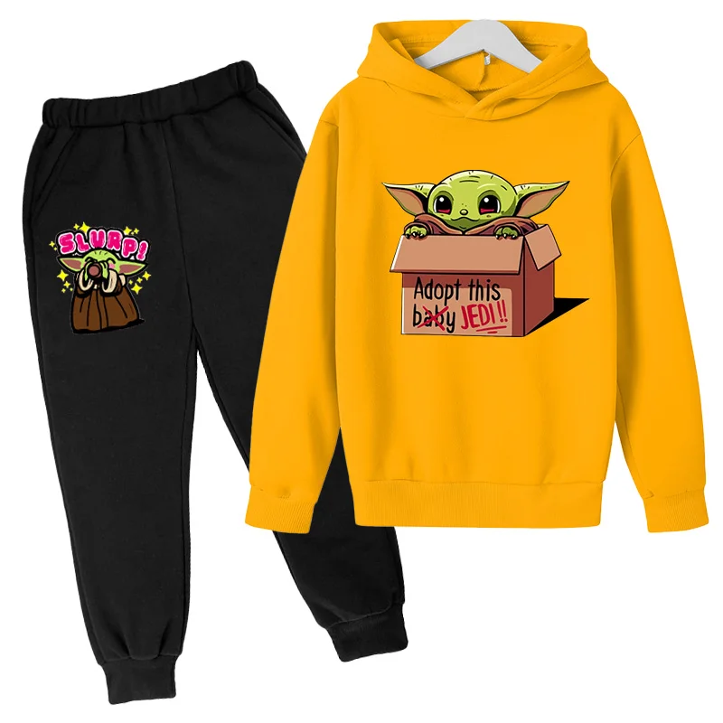 

Fashion Boy Suit Casual Warm Cute Printing Baby Hoodie Girl Pullover Long Sleeve Boy Sweatshirt + Jogging Pants Spring and Autum