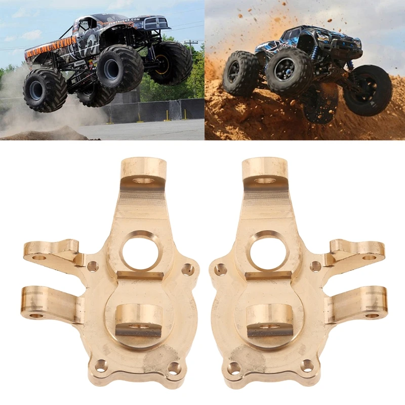 

T5EC RC Crawler Car Steering Knuckles Set Upgrade Brass Steering Cups Durable Accessories for YK4102 YK4082 Alloy Parts