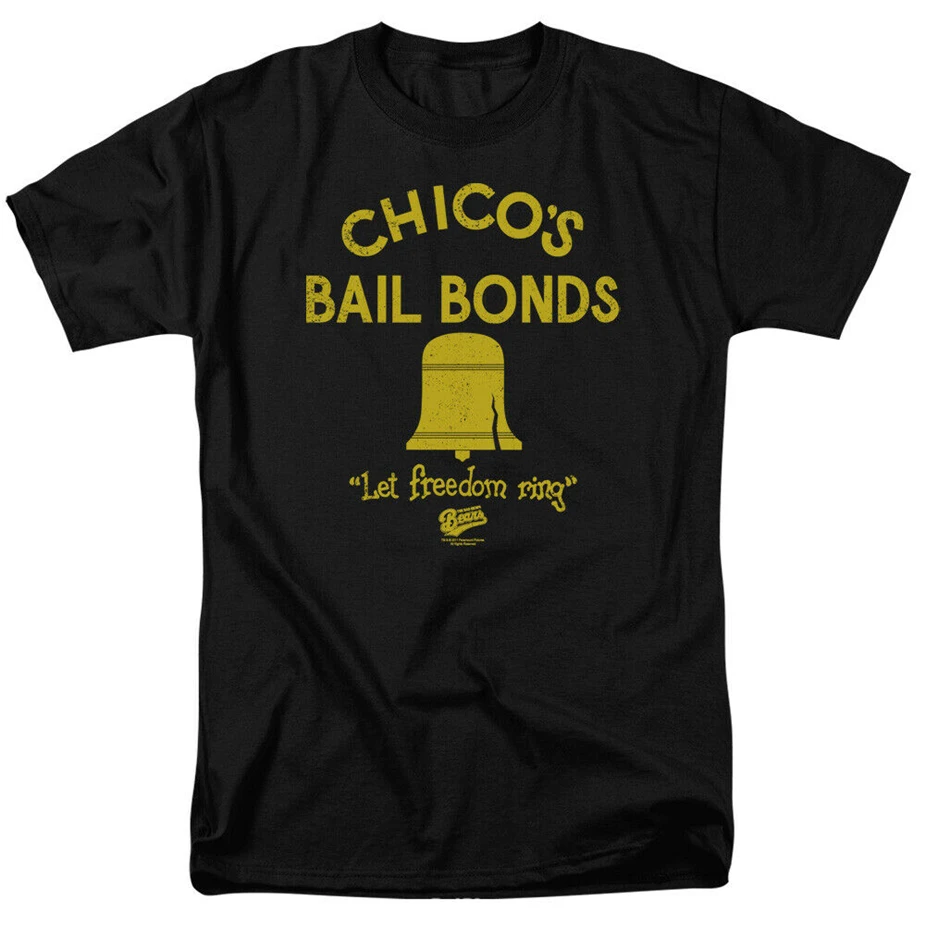 Bad News Bears Chico'S Bail Bonds Лицензированная взрослая футболка Бесплатная доставка |