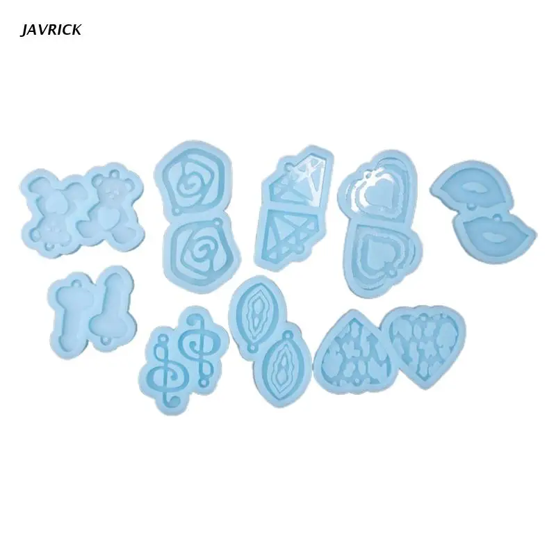 

9 шт., силиконовые формы для сережек