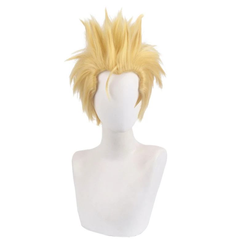 

Cosplay Costume Tokyo Revengers Woman Men Anime Accessories Hanagaki Takemichi Cosplay Wig Light Gold Short Synthetic Hair