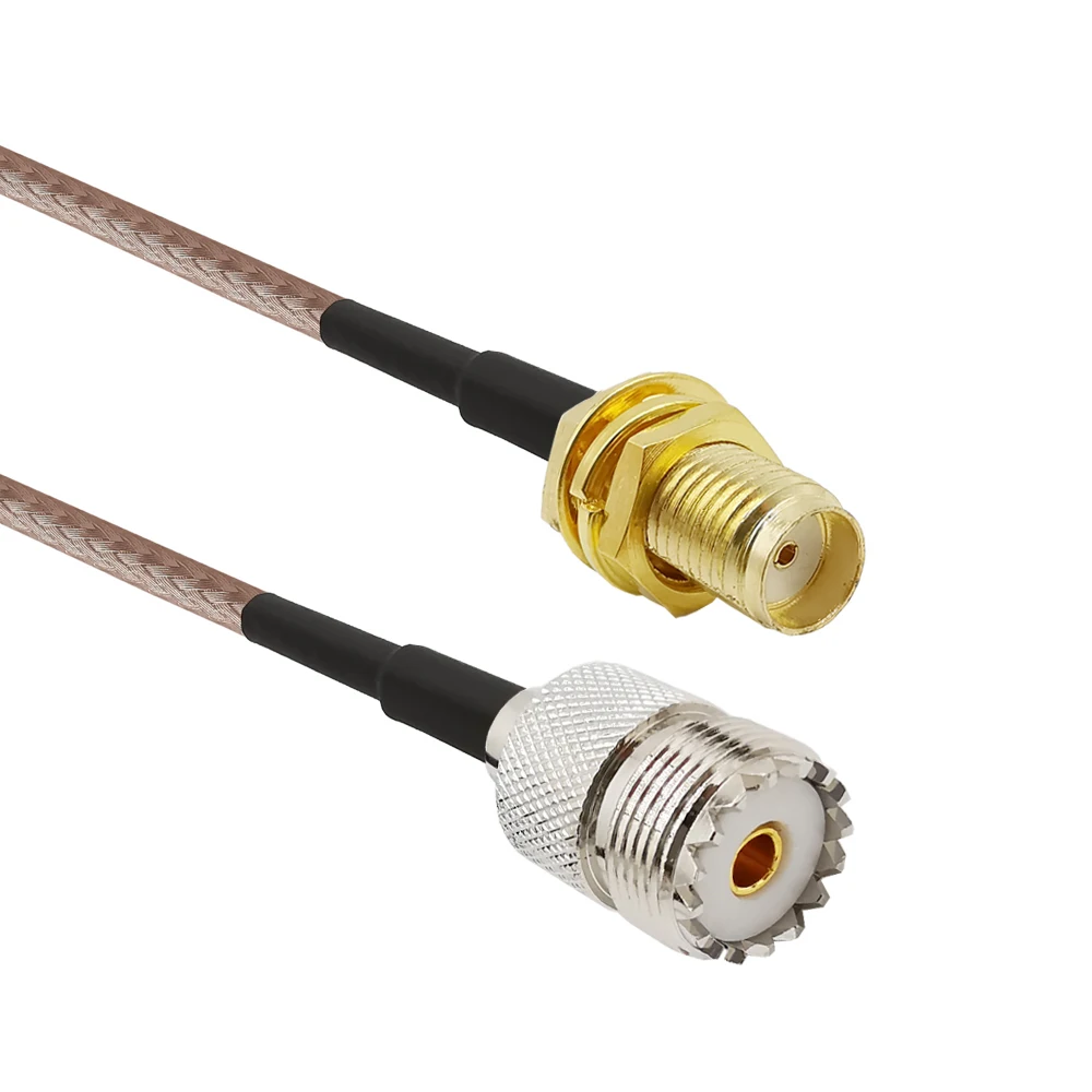 SMA гнездо к UHF SO 239 гнездовые разъемы 6 ''RG316 кабель для Wouxun Baofeng Quasheng Linton