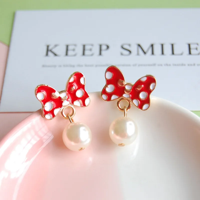 S925 серебро крошечные серьги Disney с рисунком в виде Головы Микки Мауса детская